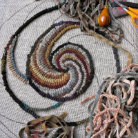 Hook a spiral chair pad with me - Part 3