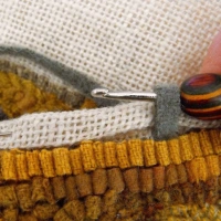 Crochet Edge for finishing hooked rugs